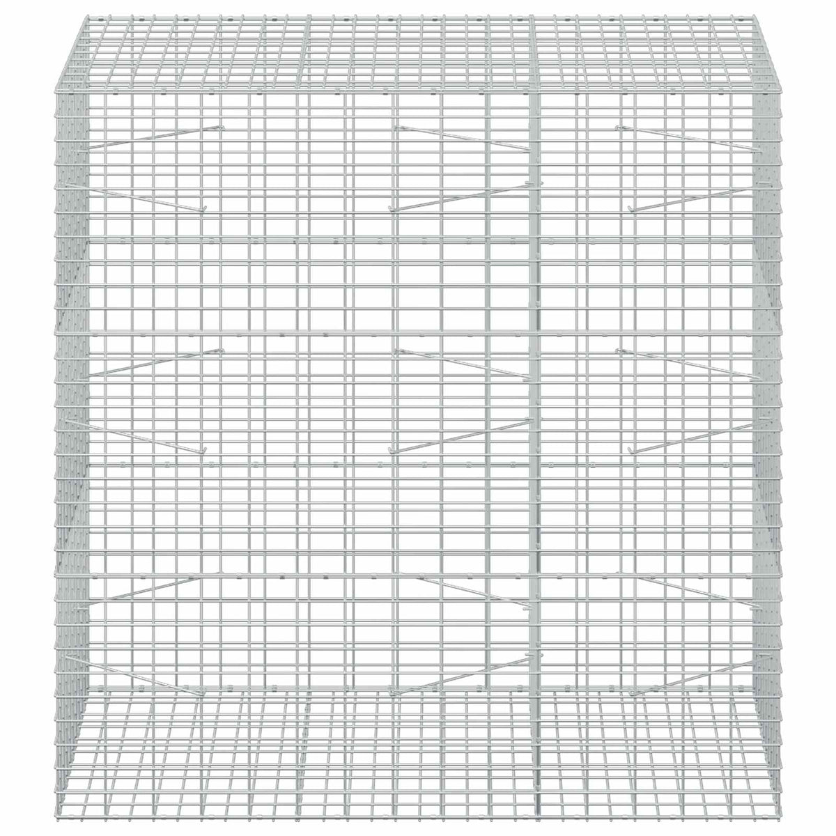 Gabion s žicom debljine 5 mm i mrežom 5x10 cm 150x100x150 cm