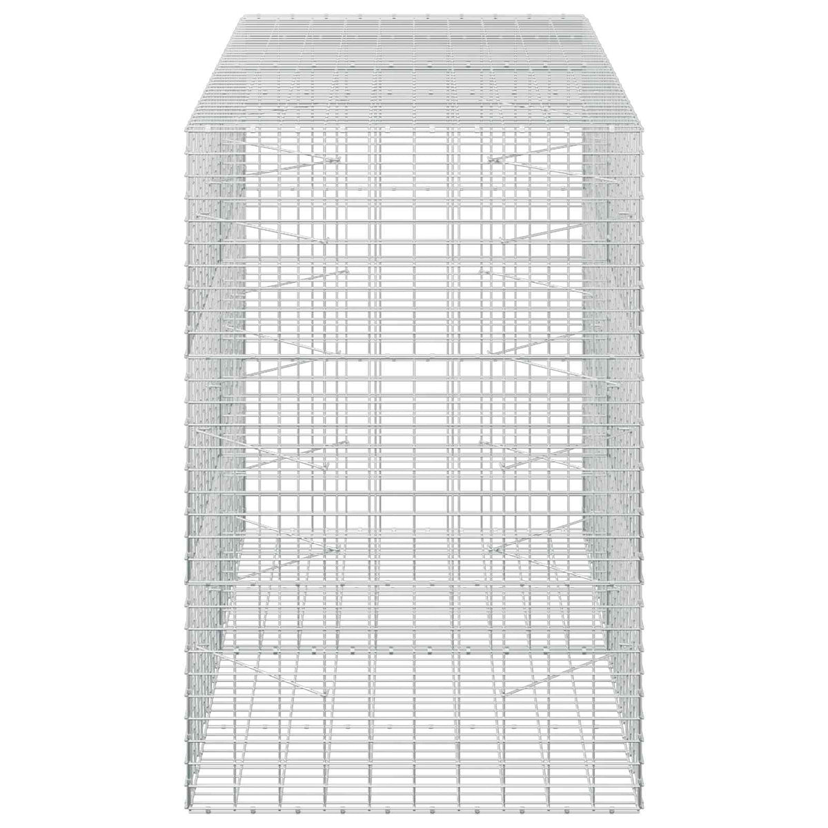 Gabion s žicom debljine 5 mm i mrežom 5x10 cm 200x100x150 cm