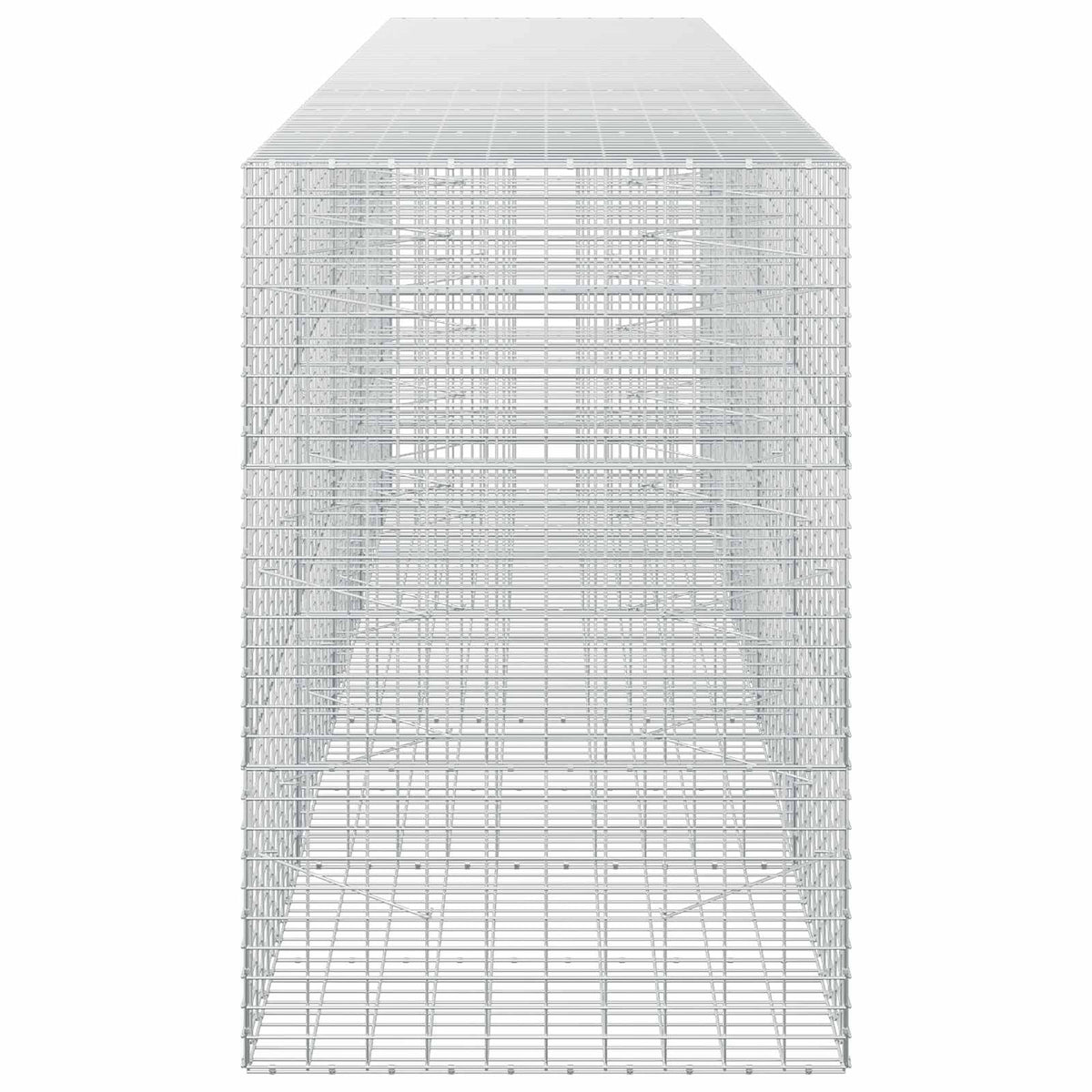 Gabion s žicom debljine 5 mm i mrežom 5x10 cm 450x100x150 cm
