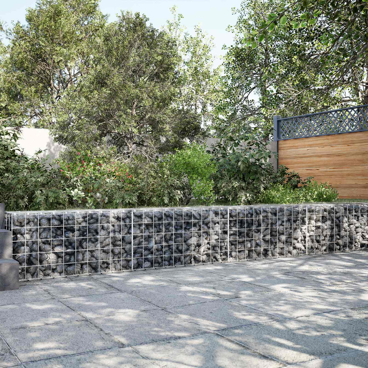 Gabion s žicom debljine 5 mm i mrežom 10x10 cm 900x10x50 cm