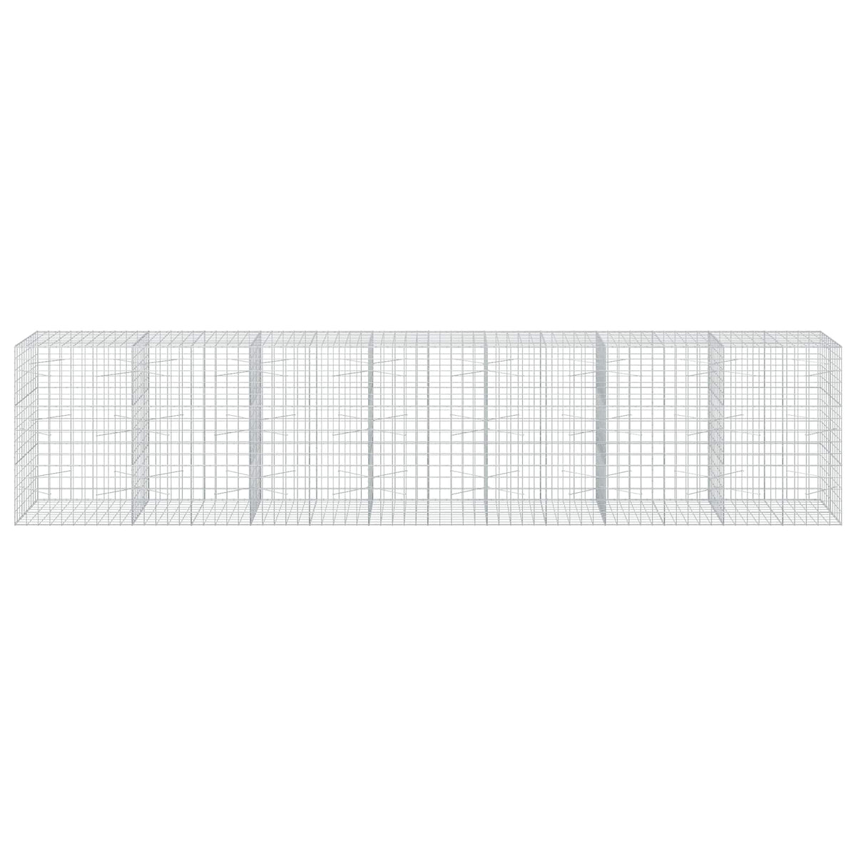 Gabion s žicom debljine 5 mm i mrežom 10x10 cm 700x100x150 cm