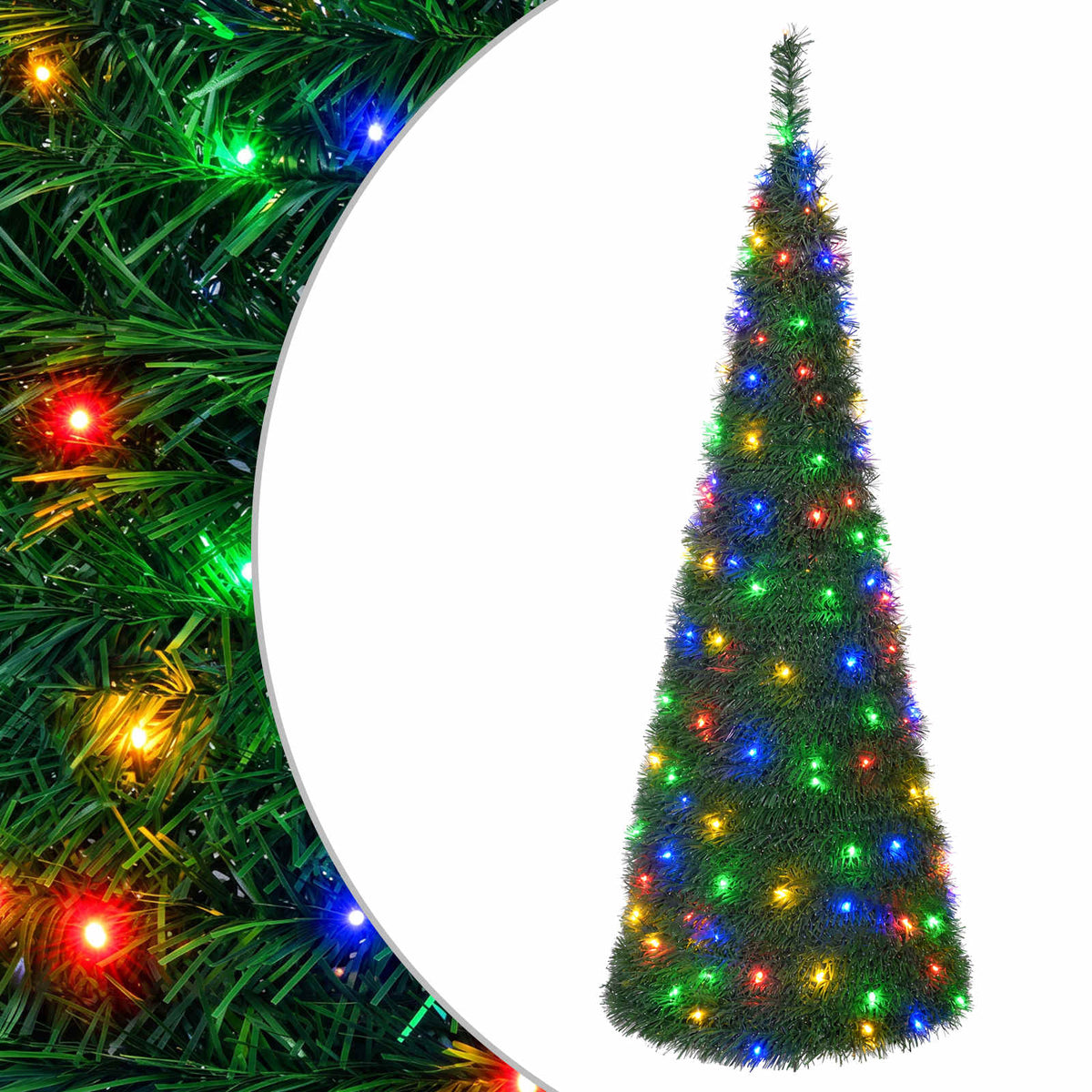Pop-up LED božićno drvce 180 LED lampica PVC i PET