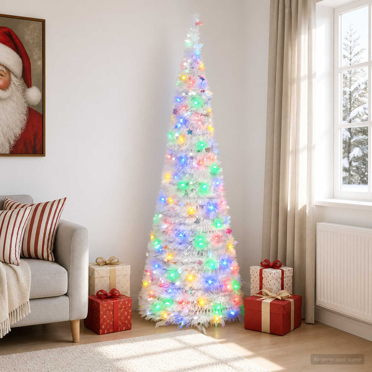Pop-up LED božićno drvce 180 LED lampica PVC i PET