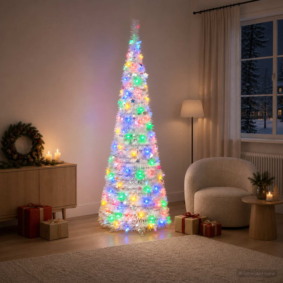 Pop-up LED božićno drvce 180 LED lampica PVC i PET
