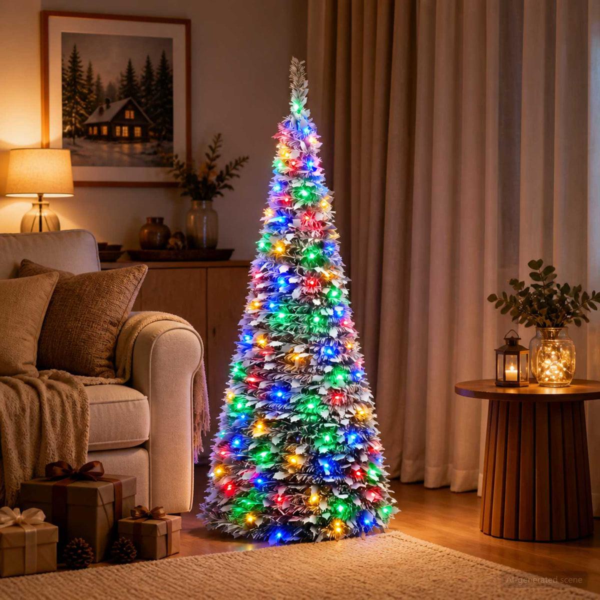 Pop-up LED božićno drvce 180 LED lampica PVC i PET