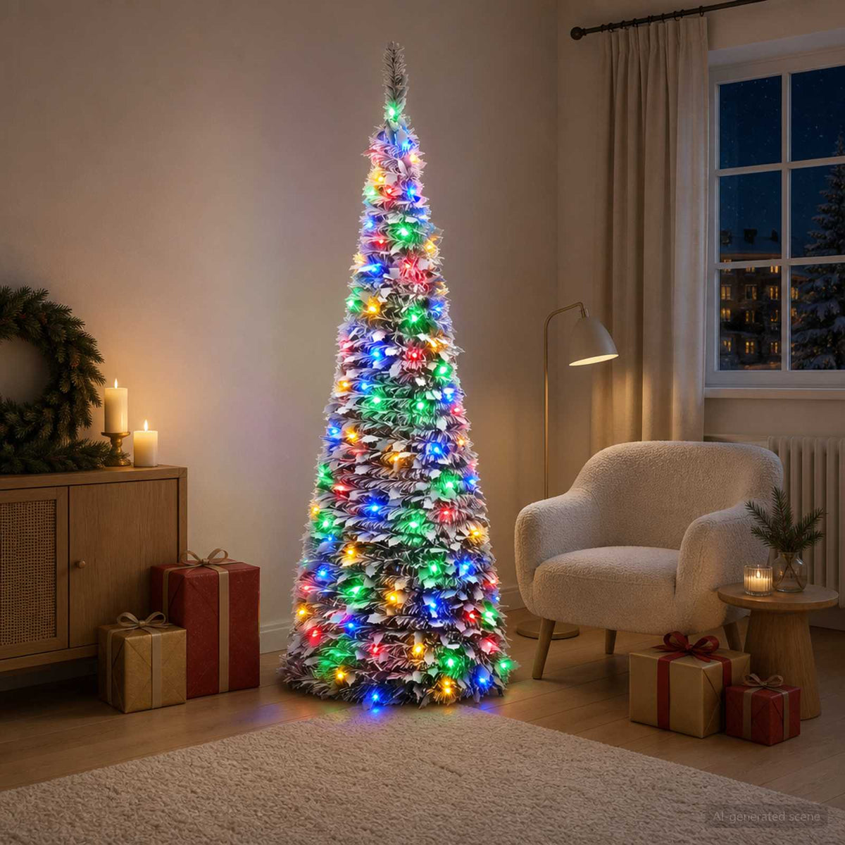 Pop-up LED božićno drvce 180 LED lampica PVC i PET