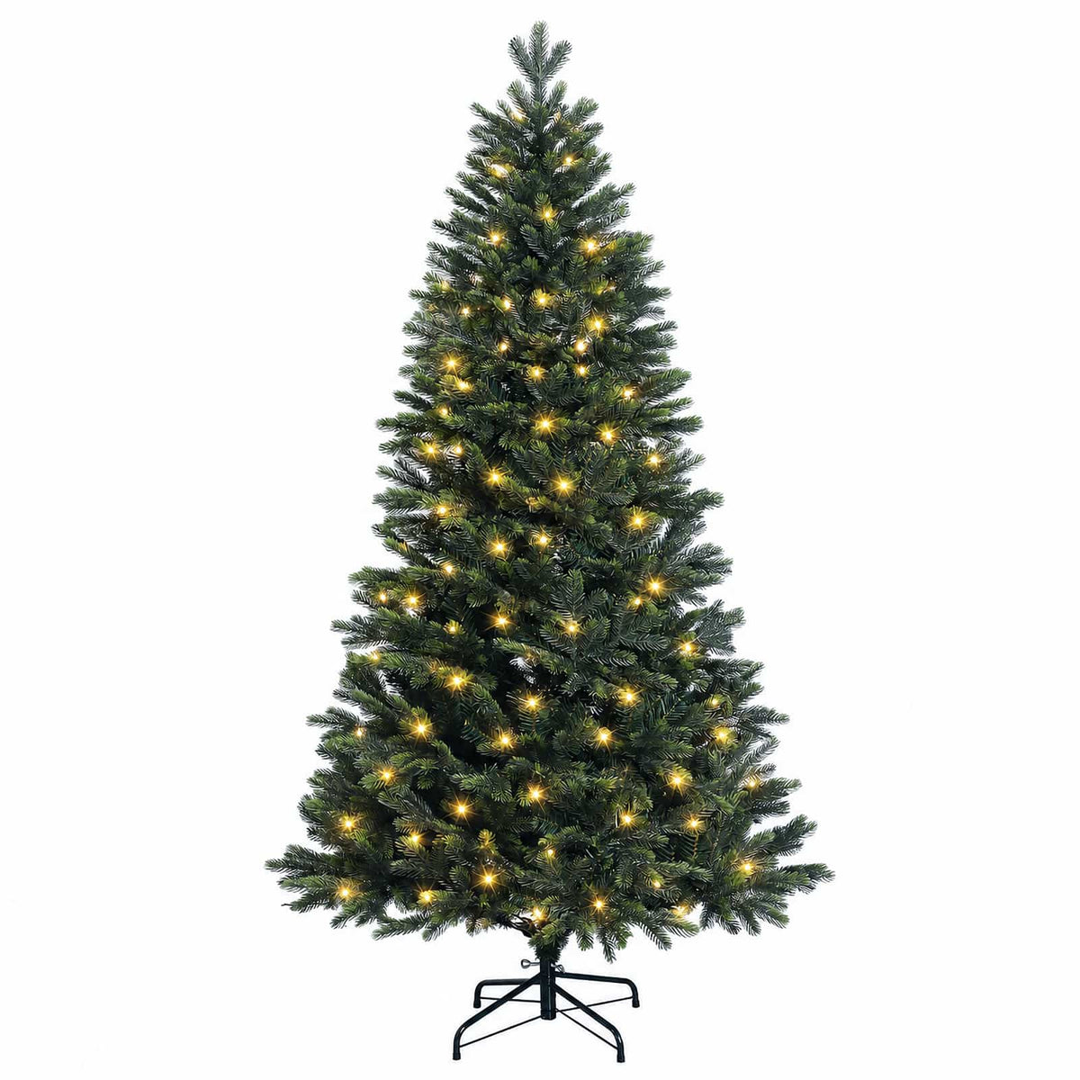 Umjetno božićno drvce s nogom 120 cm 150 LED lampica