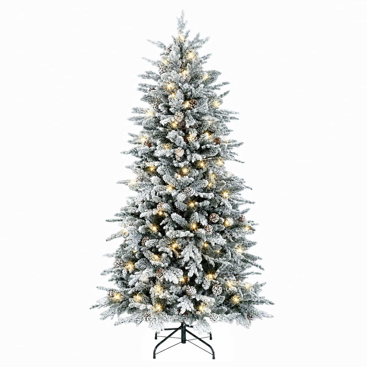 Umjetno božićno drvce s nogom 120 cm 150 LED lampica