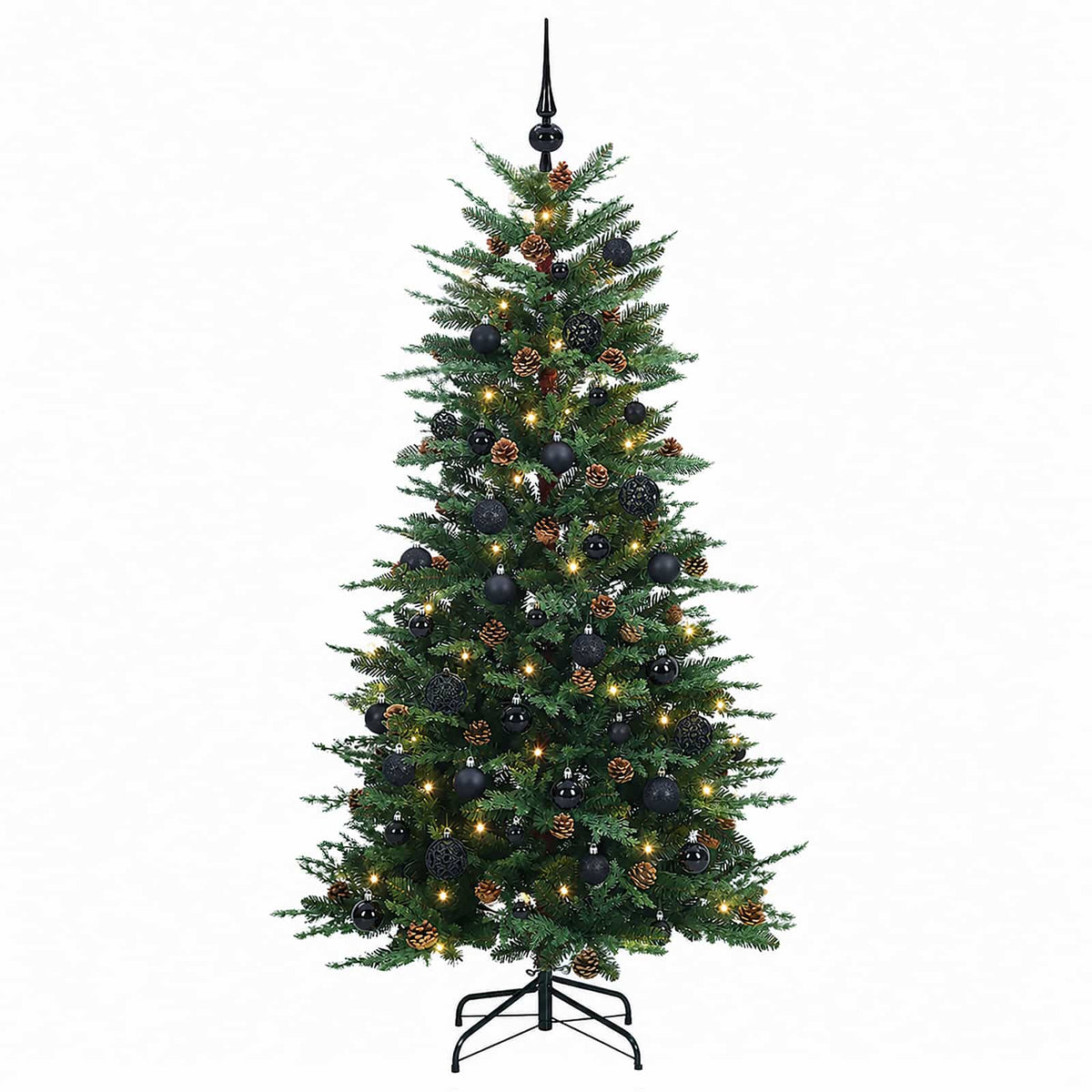 Umjetno božićno drvce s nogom 150 cm 150 LED lampica