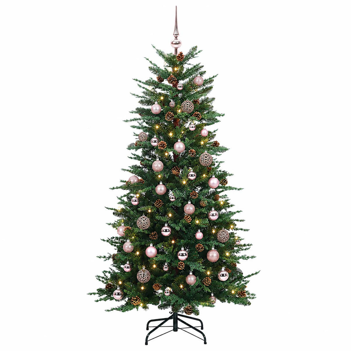 Umjetno božićno drvce s nogom 120 cm 150 LED lampica