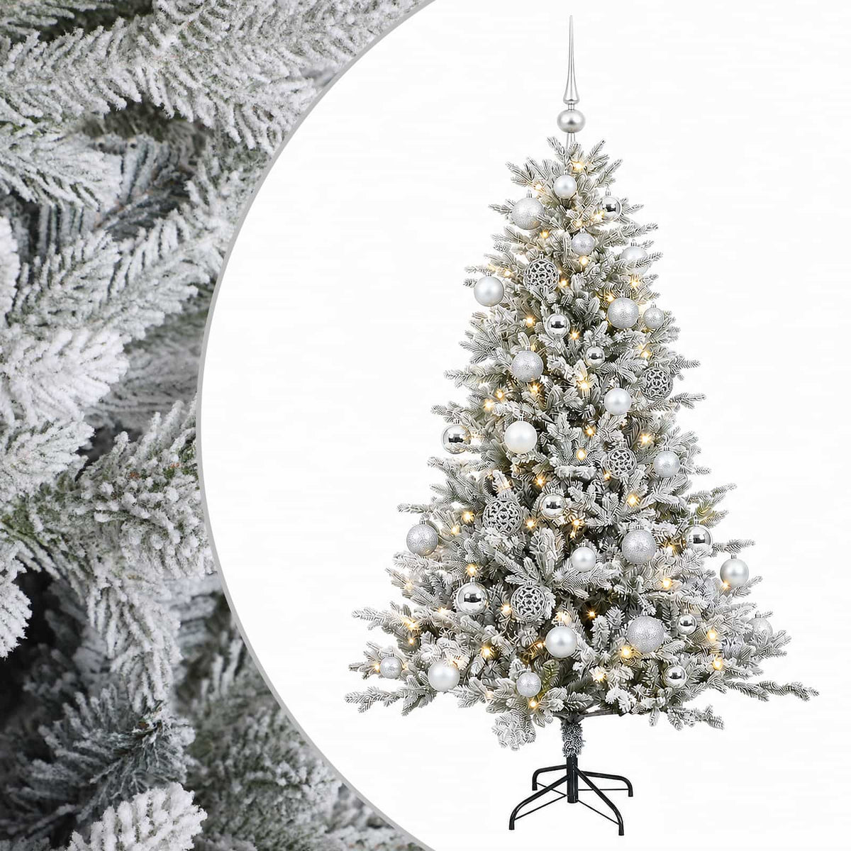 Umjetno božićno drvce s kuglicom 150 cm 150 LED lampica