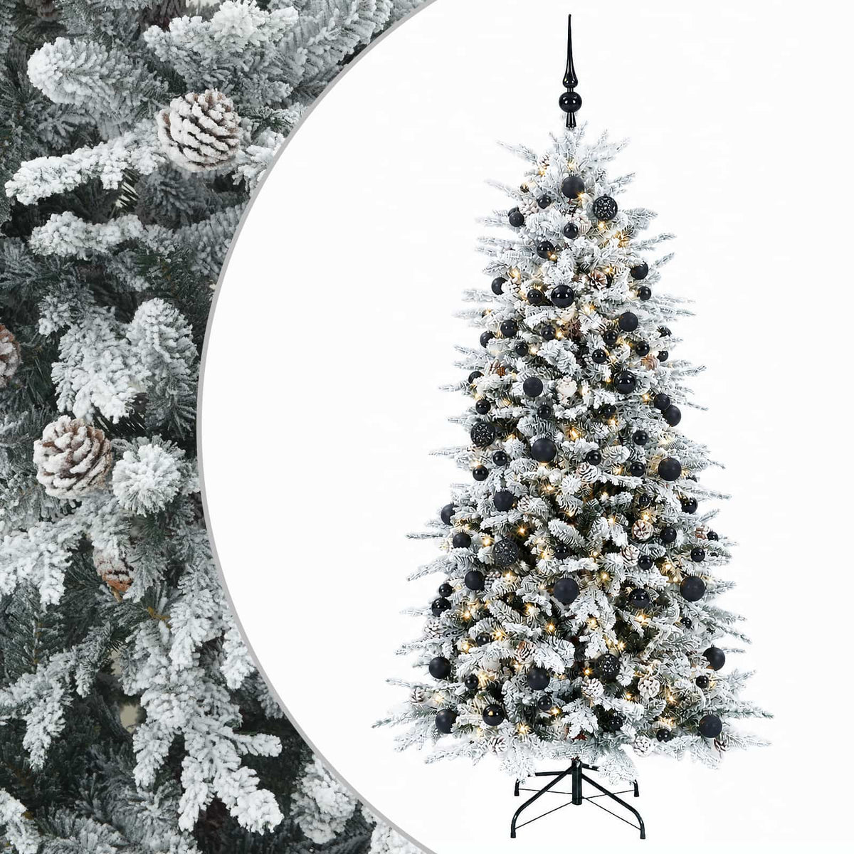 Umjetno božićno drvce s kuglicom 240 cm 300 LED lampica