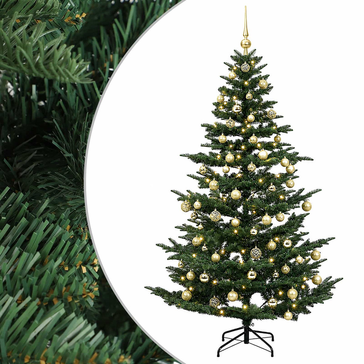 Umjetno božićno drvce s kuglicom 240 cm 300 LED lampica