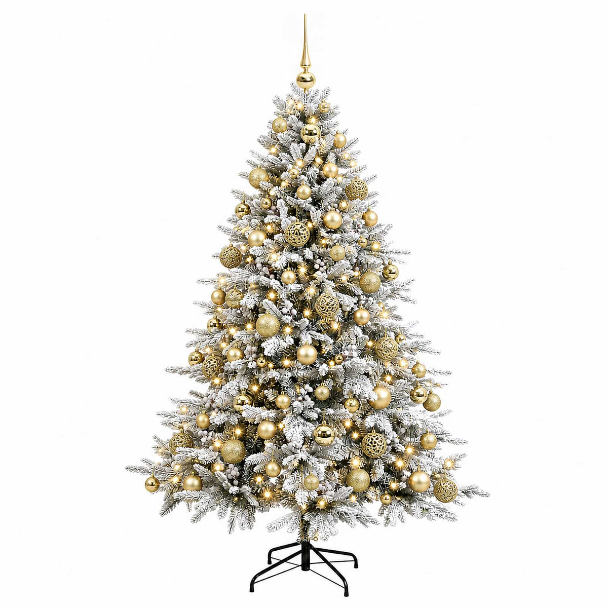 Umjetno božićno drvce s kuglicom 210 cm 300 LED lampica