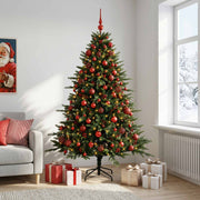 Umjetno božićno drvce s kuglicom 210 cm 300 LED lampica