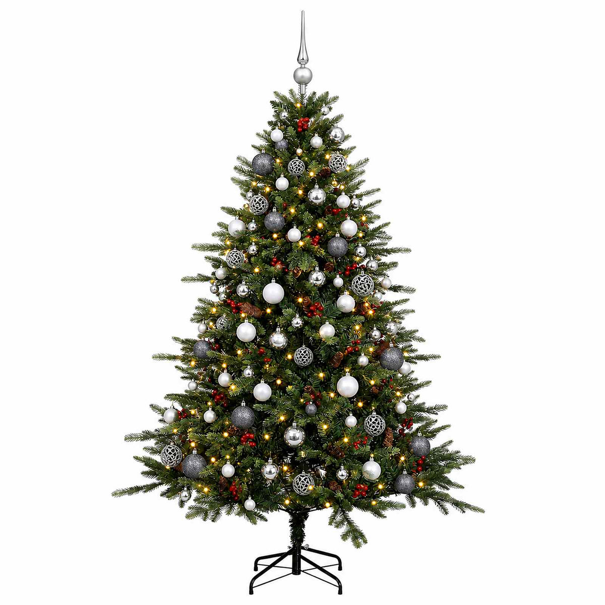 Umjetno božićno drvce s kuglicom 240 cm 300 LED lampica