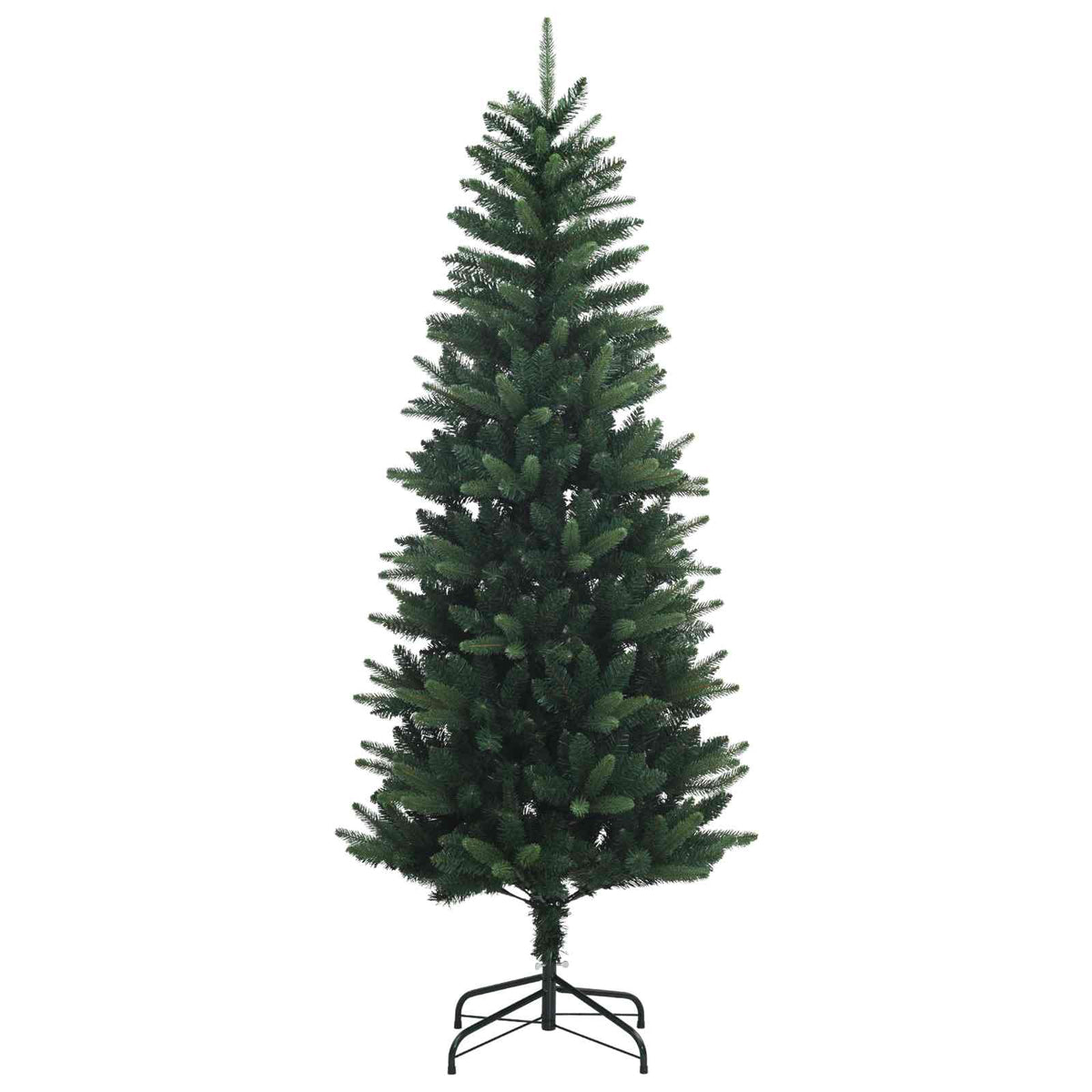 Umjetno savitljivo božićno drvce s kuglicama 210 cm