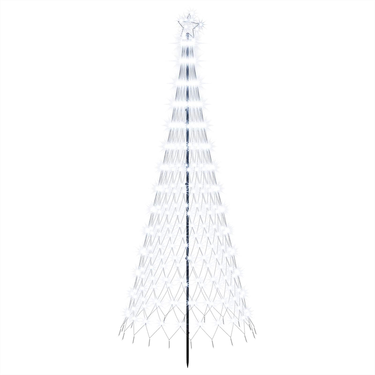 LED božićno drvce 250 cm 290 LED lampica Hladno bijela Željezo