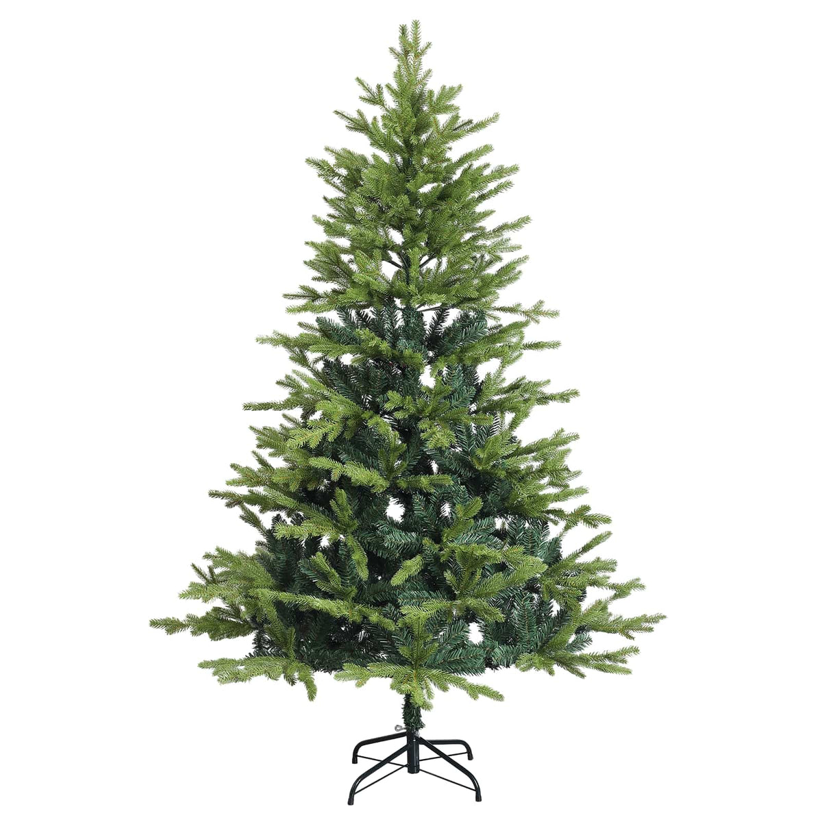 Umjetno božićno drvce s nogom 240 cm PVC i metal Zelena