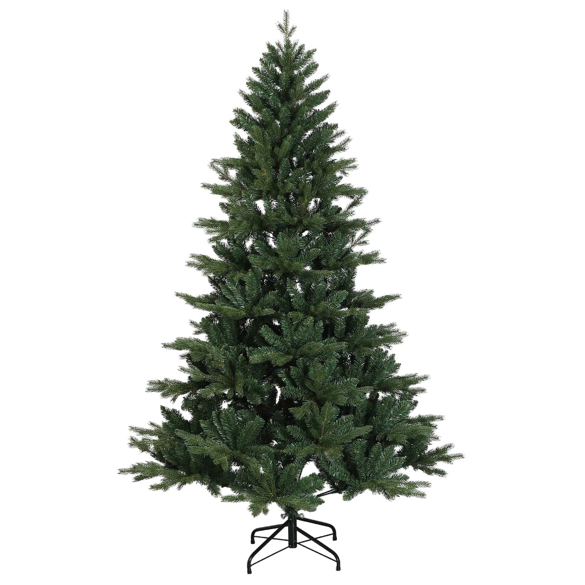 Umjetno božićno drvce s nogom 240 cm PVC i metal Zelena