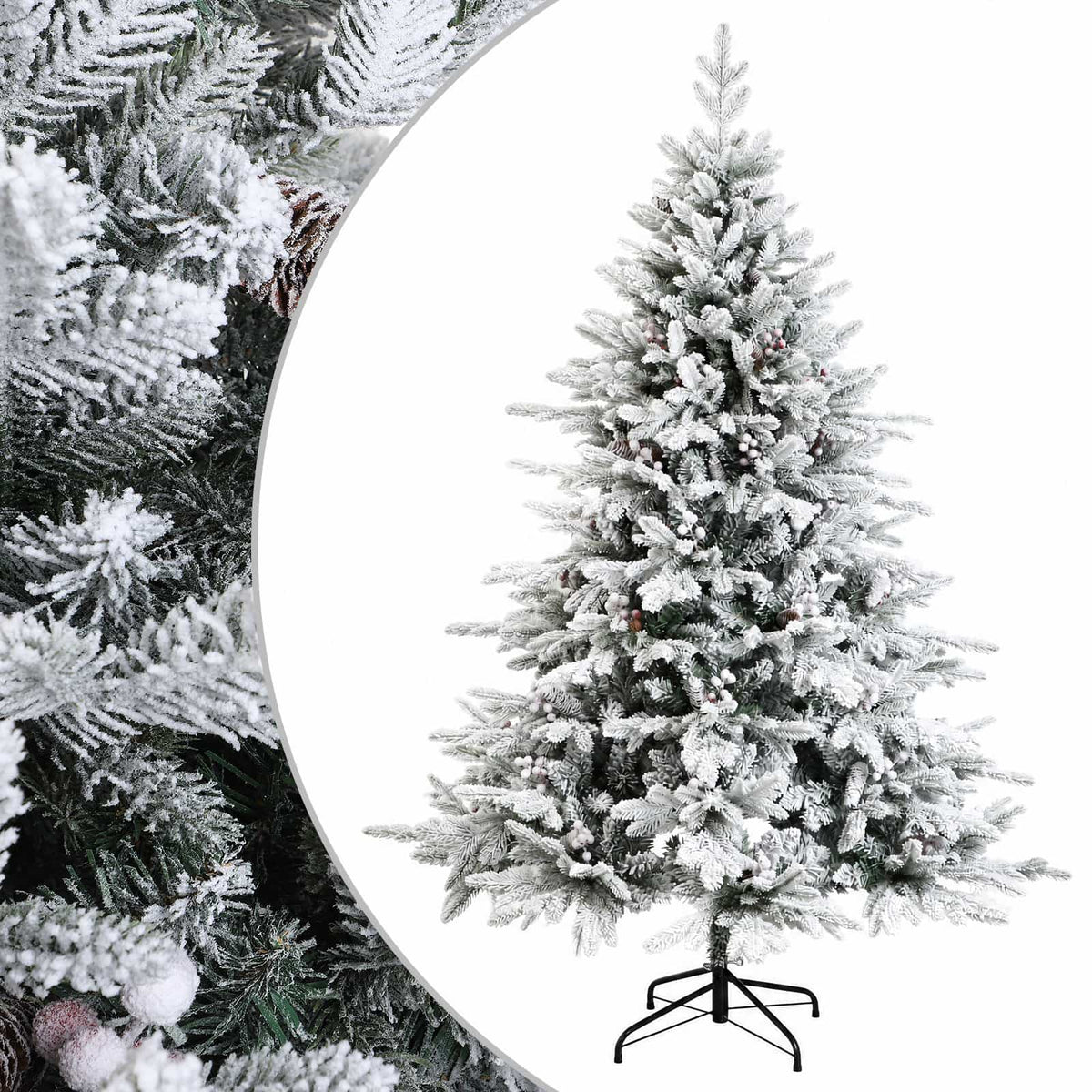 Umjetno božićno drvce s nogom 150 cm PVC i metal