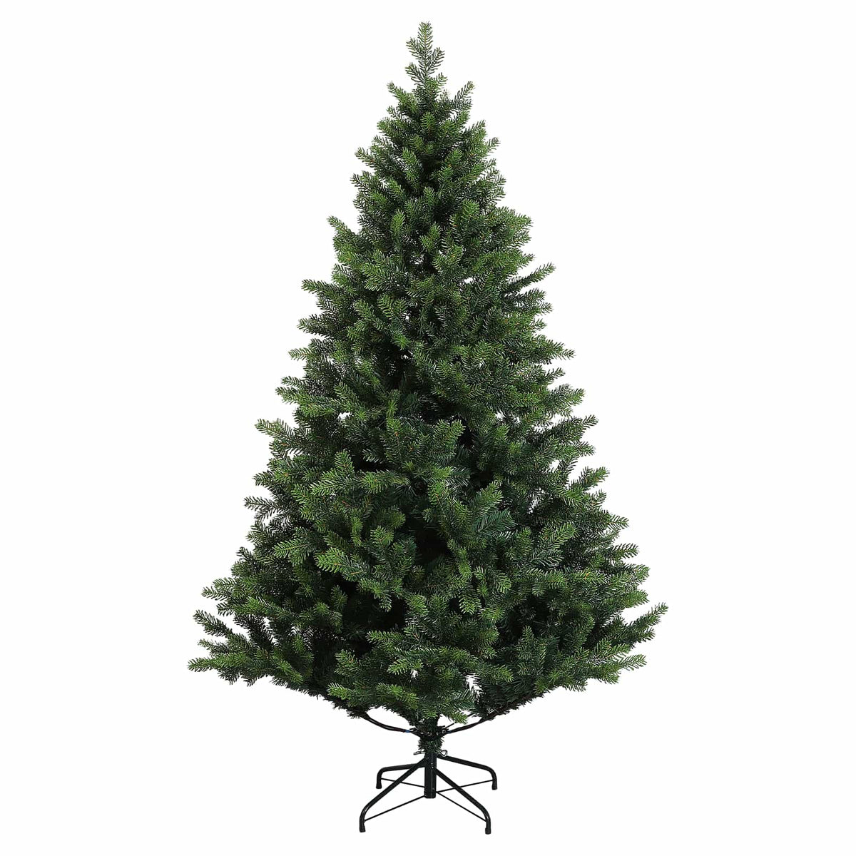 Umjetno božićno drvce s nogom 240 cm PVC i metal Zelena