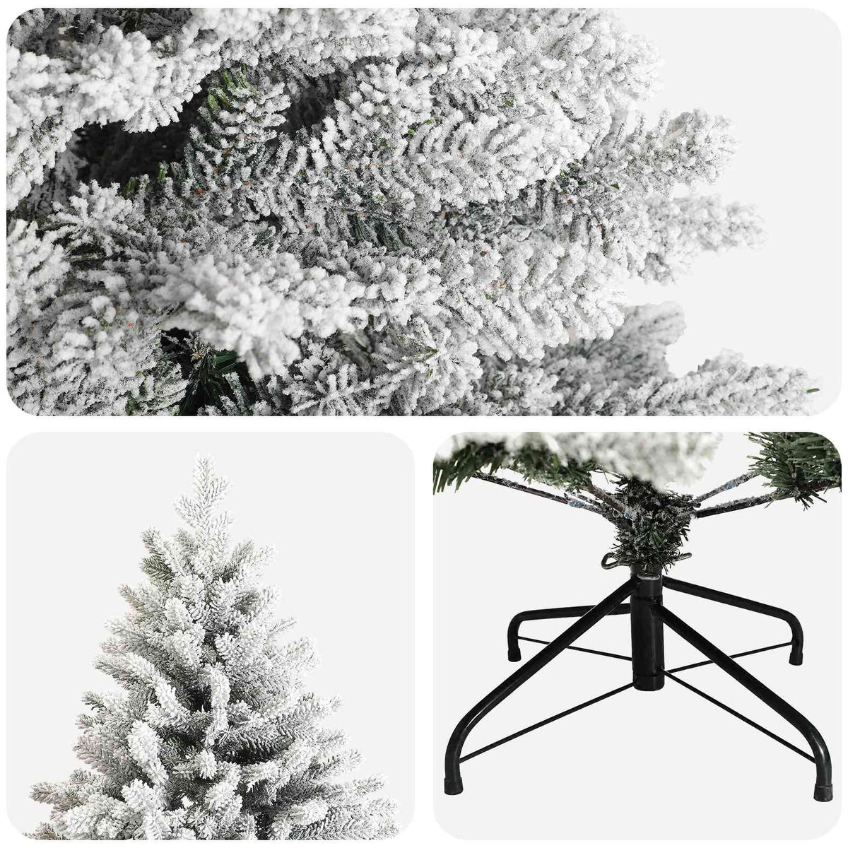 Umjetno božićno drvce s nogom 150 cm PVC i metal