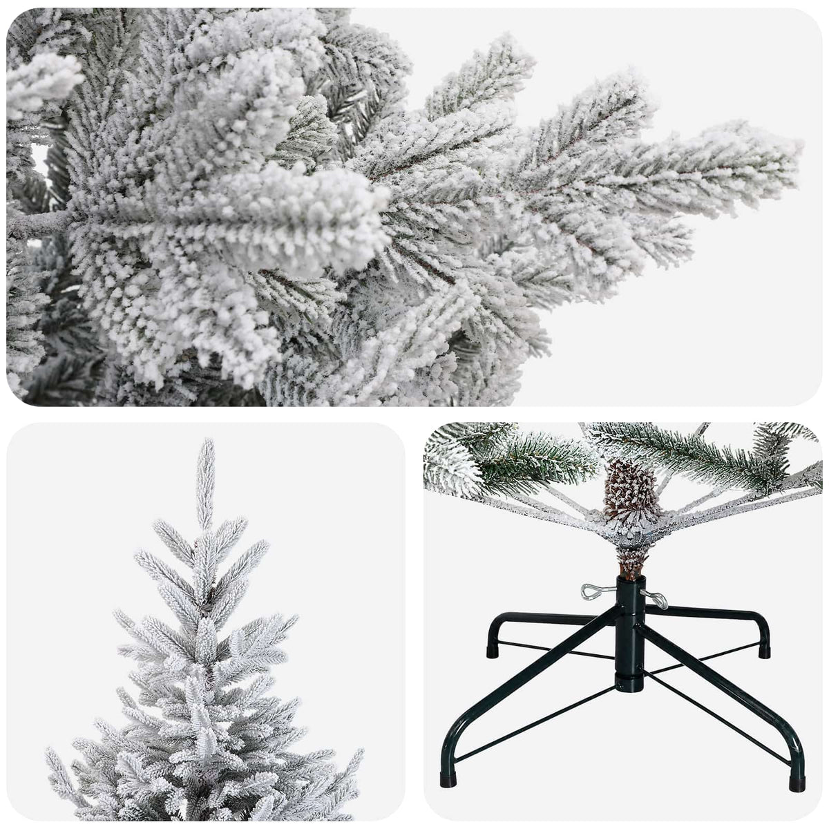 Umjetno božićno drvce s nogom 150 cm PVC i metal