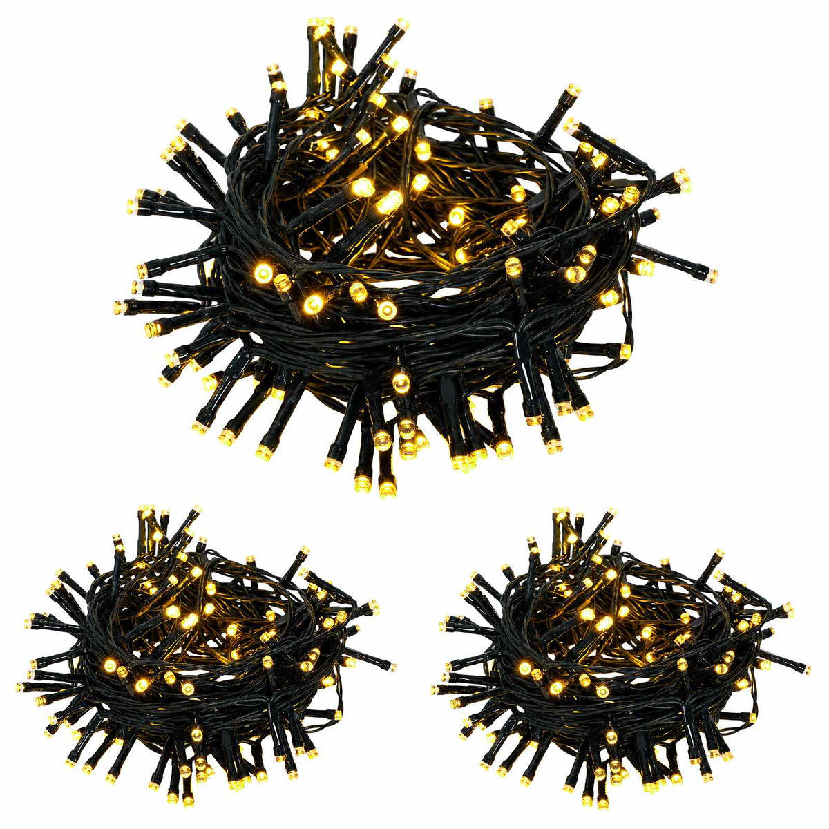Set mini božićnih drvaca 60 cm 125 LED lampica Topla bijela PVC