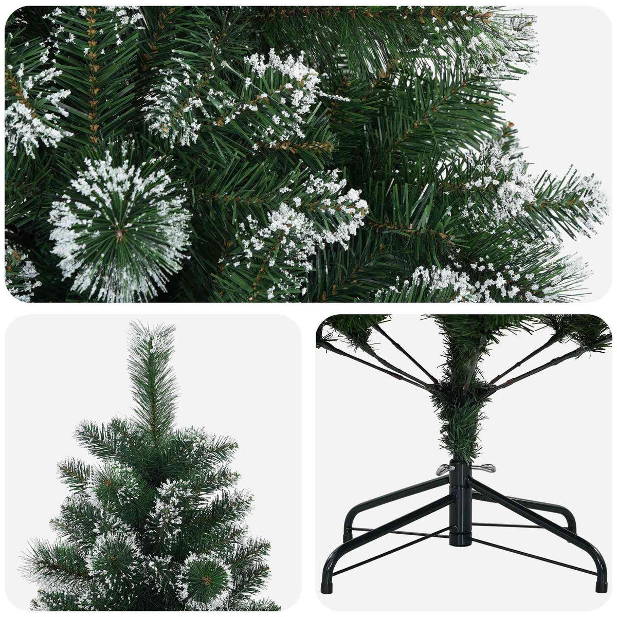 Umjetno božićno drvce 210 cm PVC i metal Zelena