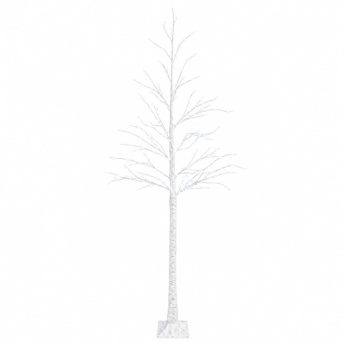 Božićno drvce breza Bijela 25 x 25 x 210 cm Plastika
