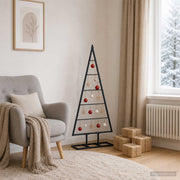 Metalna božićna jelka KUOPIO 125 cm Metal Crna