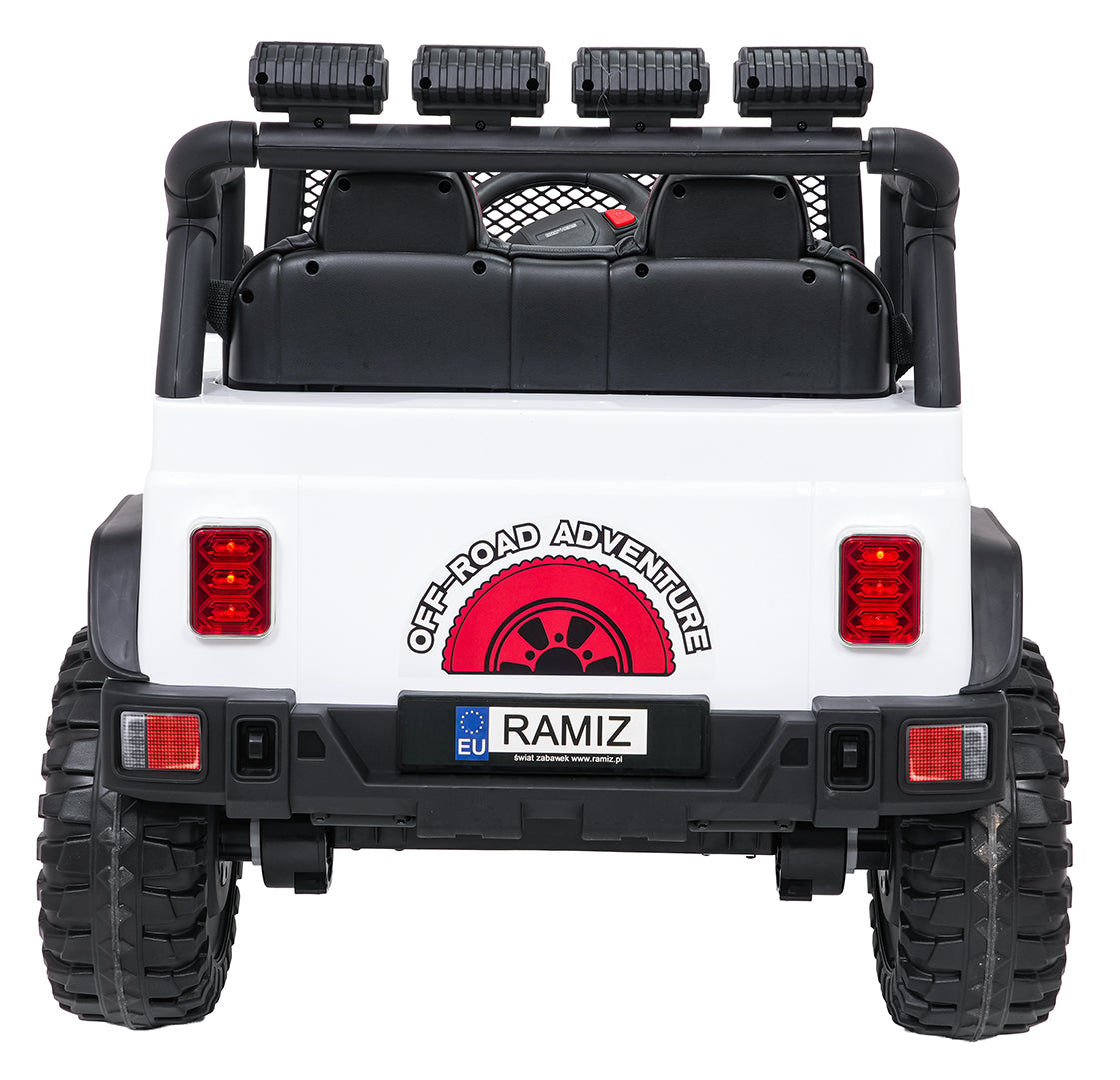 Auto na akumulator Jeep BEAST 4x4 - bijeli