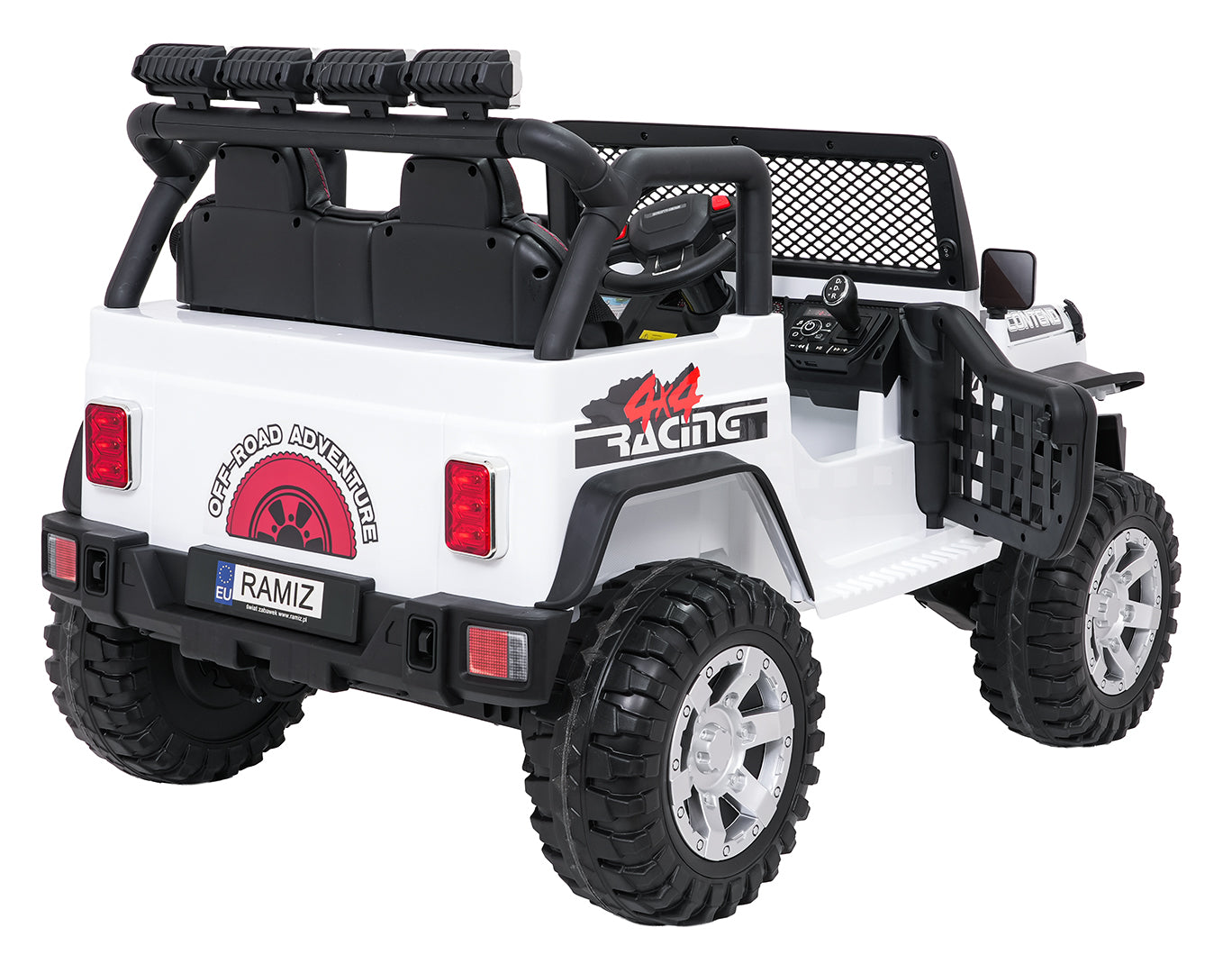 Auto na akumulator Jeep BEAST 4x4 - bijeli