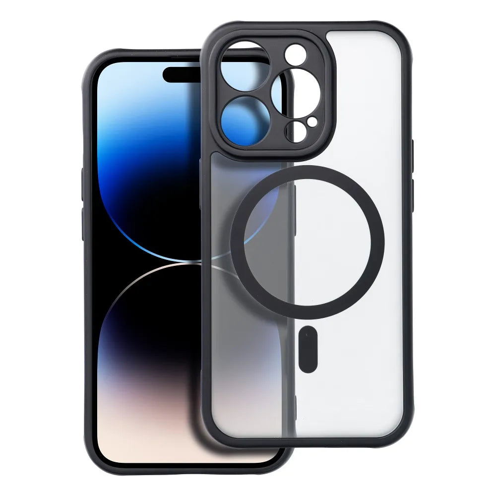 Full Matte Mag Cover maska kompatibilna s MagSafe za iPhone 13 crna