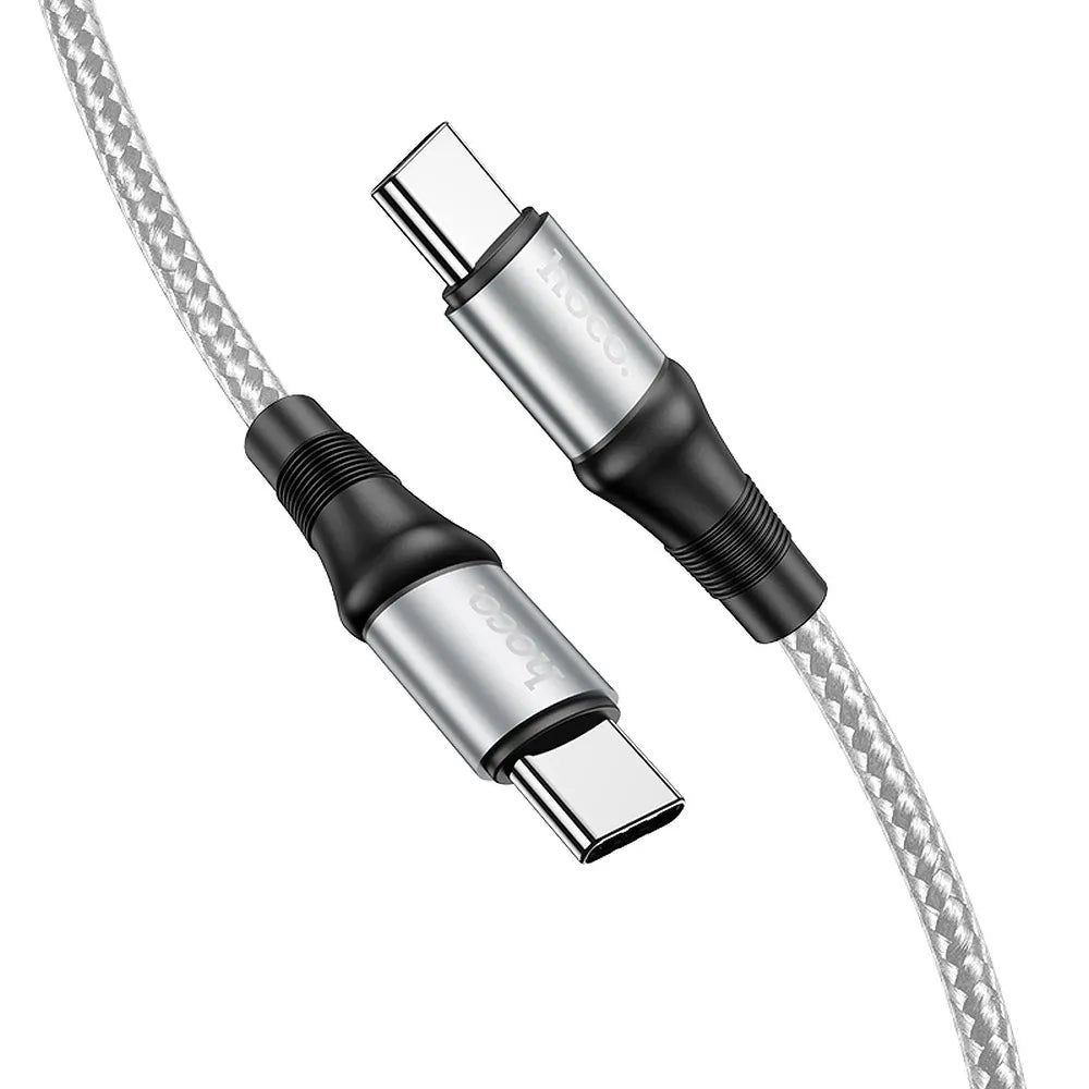 HOCO kabel tipa C na tip C Exquisite Power Delivery PD 100W X50 2 metra sivi