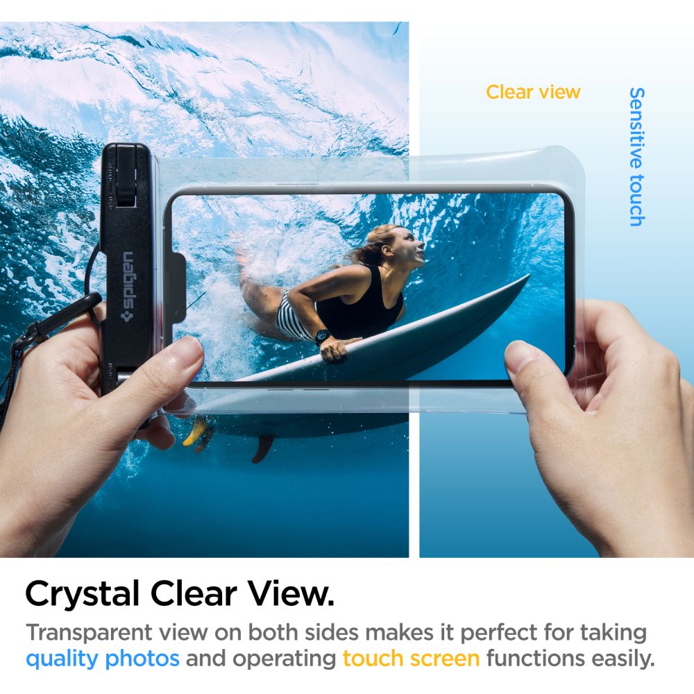 SPIGEN A601 UNIVERZALNA VODOOTPORNA TORBICA CRYSTAL CLEAR