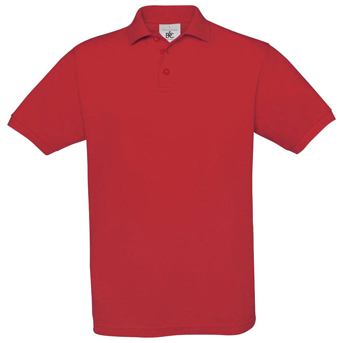 MAJICA KRATKI RUKAVI B&C SAFRAN POLO 180G CRVENA 2XL