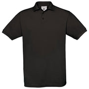 MAJICA KRATKI RUKAVI B&C SAFRAN POLO 180G CRNA 3XL