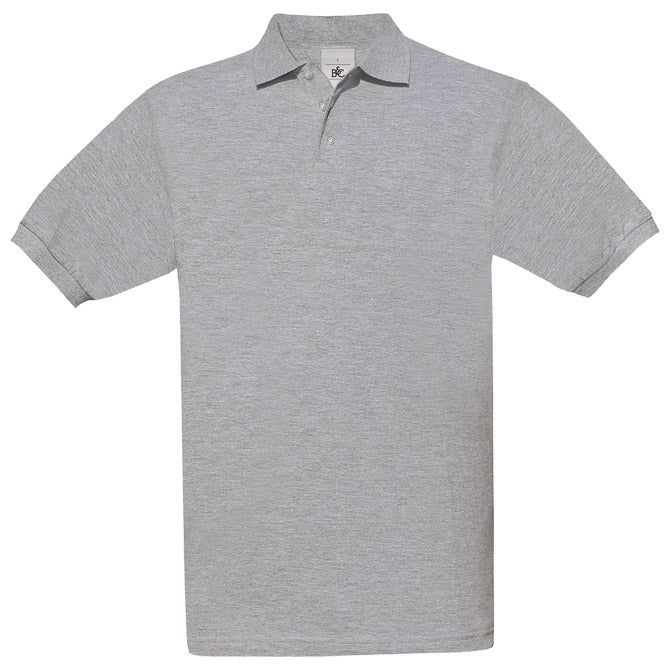 MAJICA KRATKI RUKAVI B&C SAFRAN POLO 180G SVIJETLO SIVA 3XL