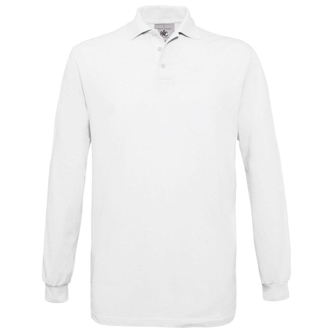 MAJICA DUGI RUKAVI B&C SAFRAN POLO LSL 180G BIJELA 3XL!!