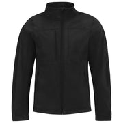 JAKNA ZIP MOŠKA B&C HOODED SOFTSHELL ČRNA XL