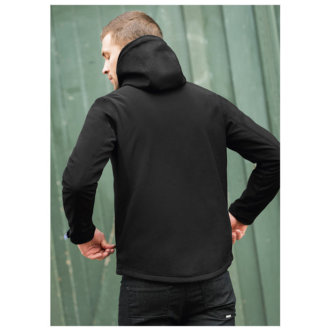 JAKNA ZIP MUŠKA B&C HOODED SOFTSHELL CRNA XL