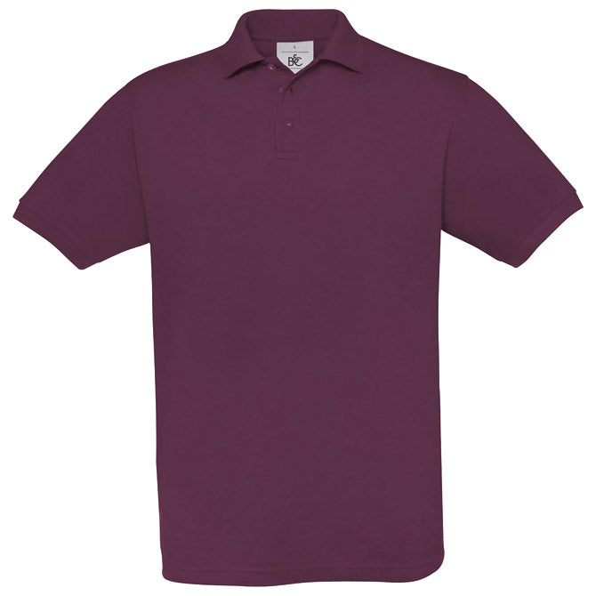 MAJICA KRATKI RUKAVI B&C SAFRAN POLO 180G BORDO L-EOL!!
