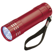 ROČNA SVETILKA 9 LED KOVINSKA EASY 190405 RDEČA