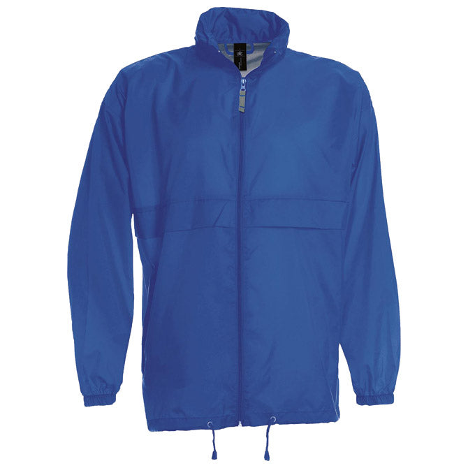 VJETROVKA S KAPULJAČOM ZIP UNISEX B&C SIROCCO ZAGREBAČKO PLAVA M
