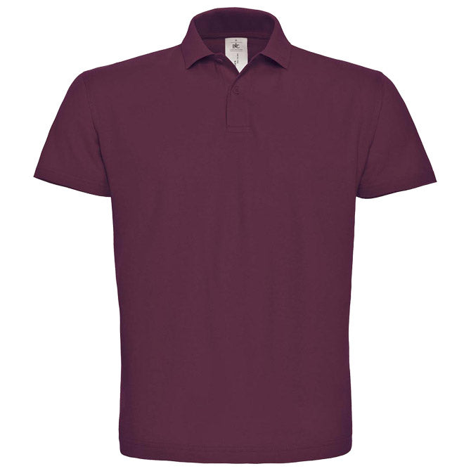 MAJICA KRATKI RUKAVI POLO B&C ID.001 180G BORDO M