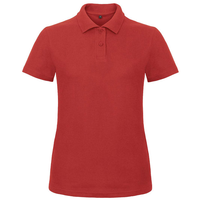 MAJICA KRATKI RUKAVI POLO B&C ID.001/WOMEN 180G CRVENA XL
