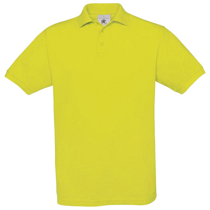 MAJICA KRATKI RUKAVI B&C SAFRAN POLO 180G NEON ŽUTA 2XL-EOL!!