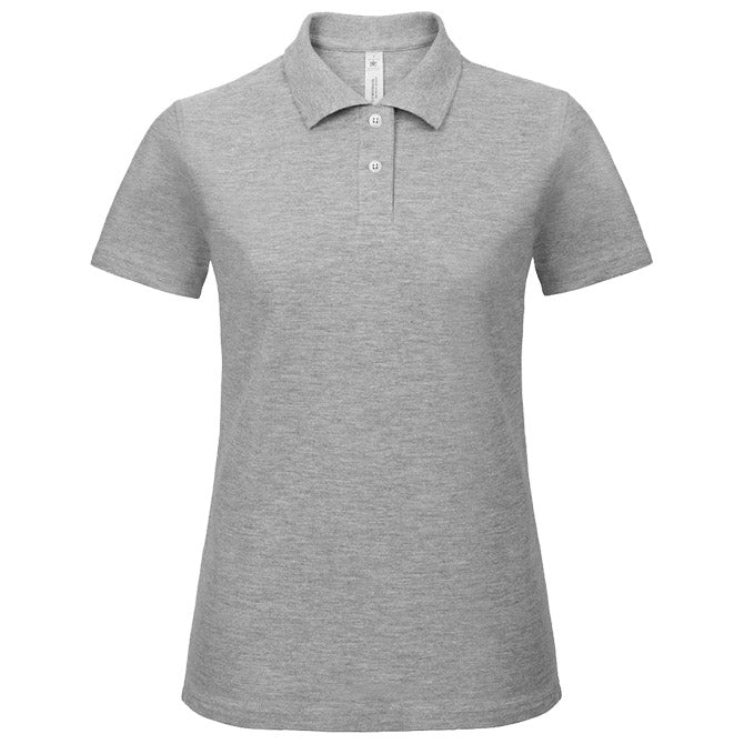 MAJICA KRATKI RUKAVI POLO B&C ID.001/WOMEN 180G SVIJETLO SIVA M